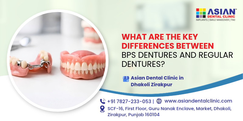 What are the key differences between BPS dentures and regular dentures?